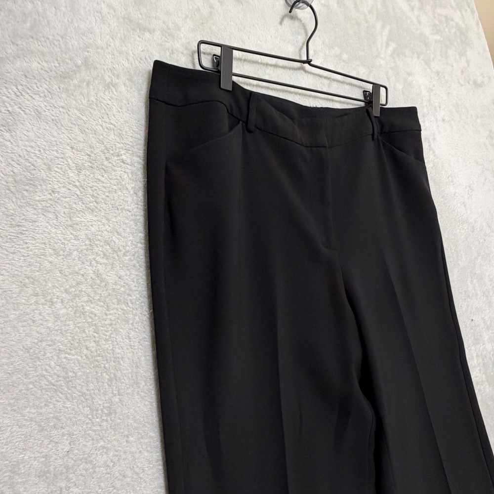 Chico's Wide Leg Trousers Women 2.5 Black Career Professional Office Wear - Picture 4 of 10